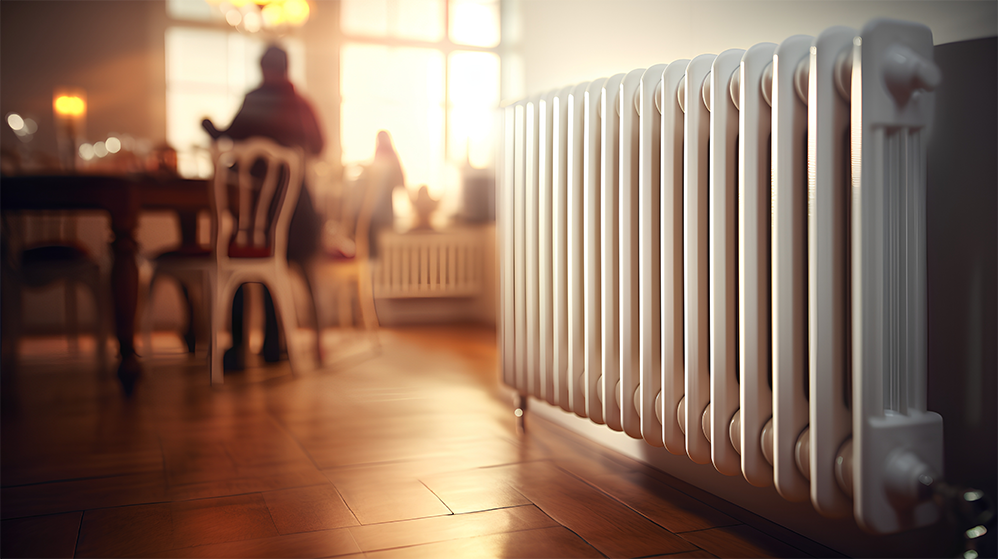 radiateur maison marron